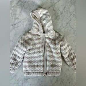 Kids' Cream Hooded Sweater